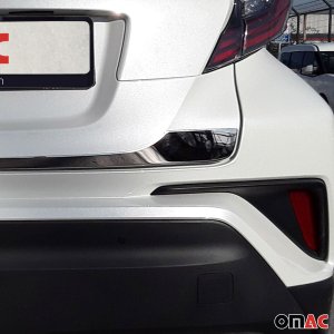 Toyota C-HR Tailgate Trim - Omac - S.Steel - Gloss Silver - 2018-2022